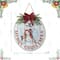 Glitzhome® 15" Merry Christmas Round Door Hanger